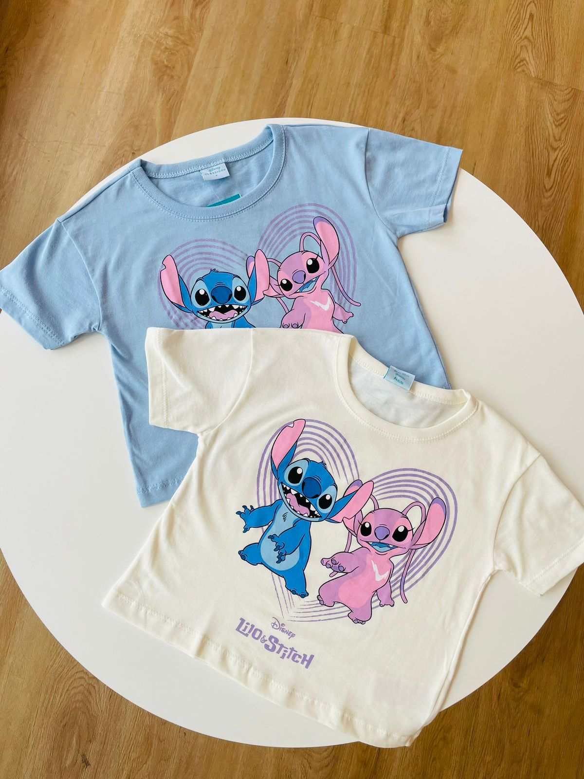 CAMISETA INFANTIL STITCH & ANGEL - FAKINI 