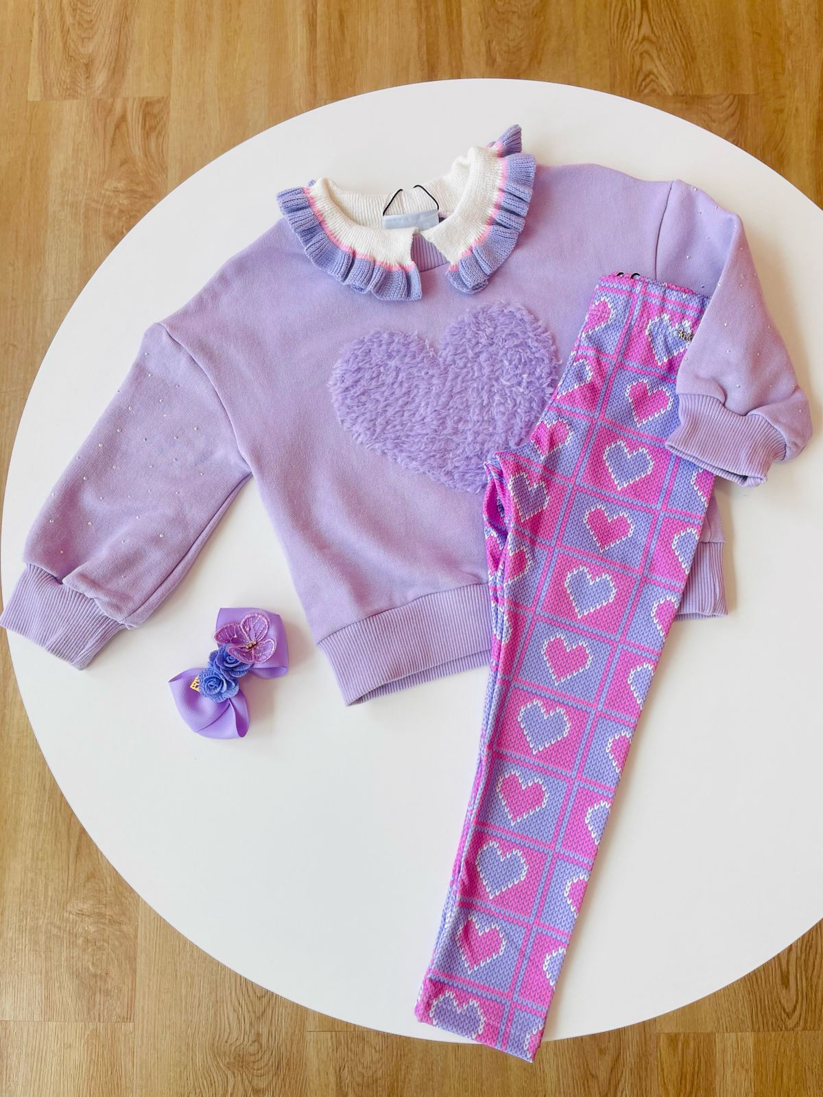 CONJUNTO  INFANTIL PURPLE HEART - KUKIÊ