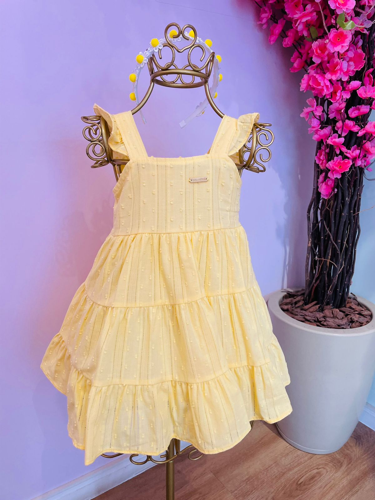 VESTIDO INFANTIL BUTTER YELLOW - COLORITTÁ