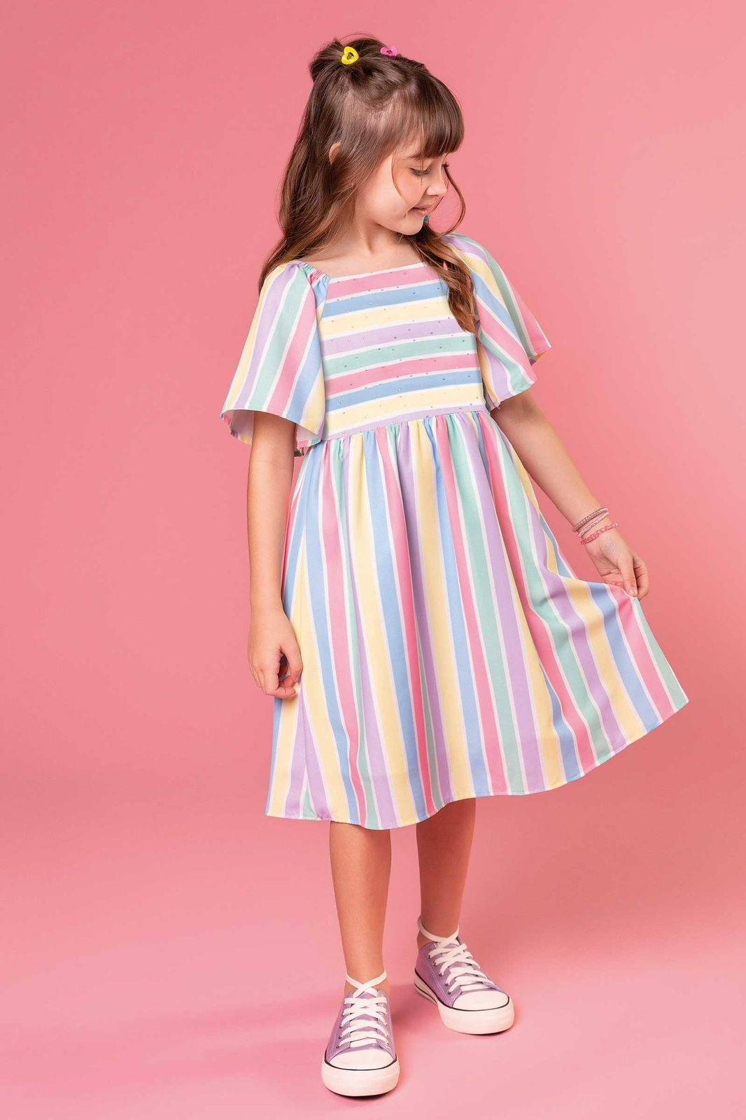  VESTIDO INFANTIL RAINBOW - KUKIÊ                                                                                                                                                                                                                 