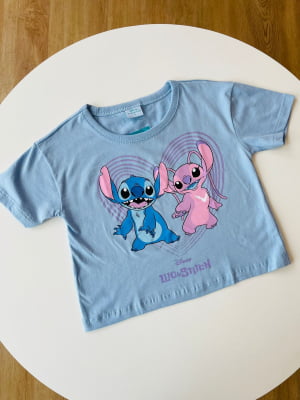 CAMISETA INFANTIL STITCH & ANGEL - FAKINI 