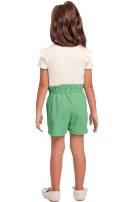 CONJUNTO INFANTIL BLUSA + SHORT SARJA VERDE - FAKINI
