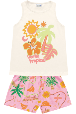 CONJUNTO INFANTIL REGATA + SHORT -  FAKINI