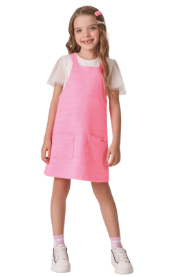 CONJUNTO INFANTIL SALOPETE COM BLUSA - KUKIÊ