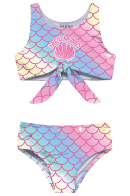 BIQUÍNI ESCAMA COLORIDO TOP CALCINHA - FAKINI	