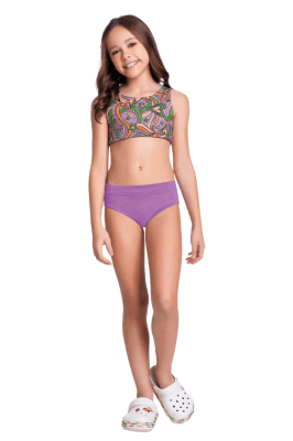 BIQUINI TOP E CALCINHA DUPLA FACE CORAÇÃO - FAKINI  