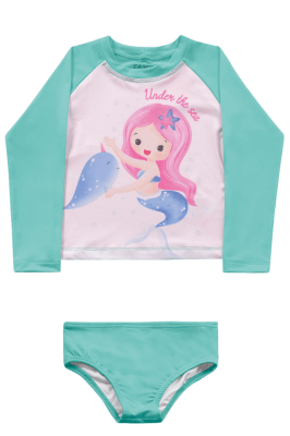 CONJUNTO BIQUÍNI SEREIA BLUSA COM PROTEÇÃO UV50+ - FAKINI CONJUNTO BIQUÍNI SEREIA BLUSA COM PROTEÇÃO UV50+ - FAKINI