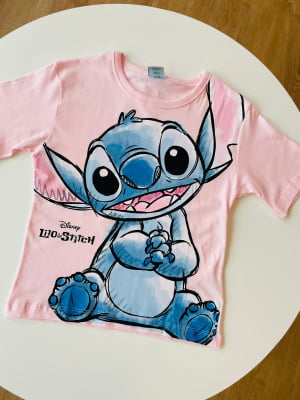 CAMISETA INFANTIL STITCH AQUARELA - FAKINI