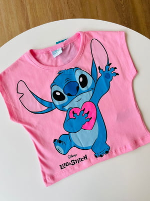 CAMISETA INFANTIL STITCH CORAÇÃO - FAKINI