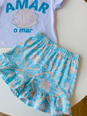 CONJUNTO INFANTIL AMAR O MAR - FAKINI