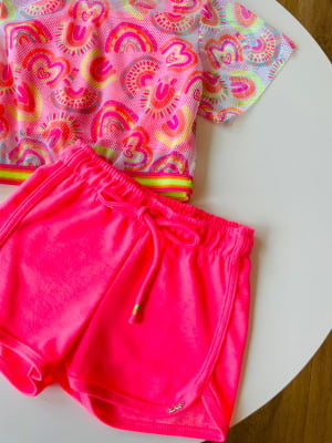 CONJUNTO INFANTIL ARCO ÍRIS NEON - KUKIÊ