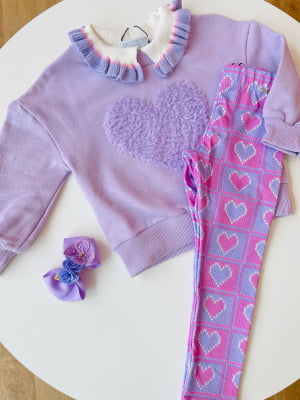 CONJUNTO  INFANTIL PURPLE HEART - KUKIÊ