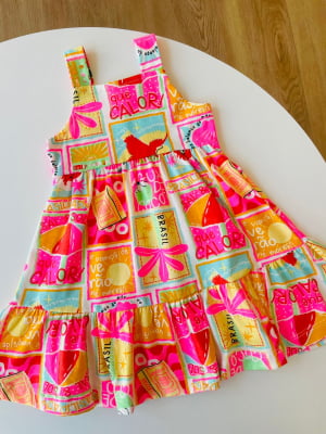 VESTIDO INFANTIL ÁGUA DE CÔCO - FAKINI