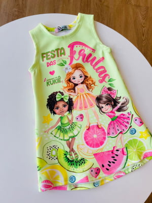 VESTIDO INFANTIL FESTA DAS FRUTAS - KUKIÊ