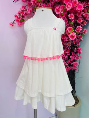 VESTIDO INFANTIL POM POM - FAKINI