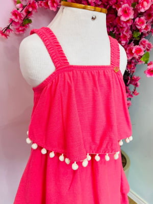 VESTIDO INFANTIL POM POM - FAKINI