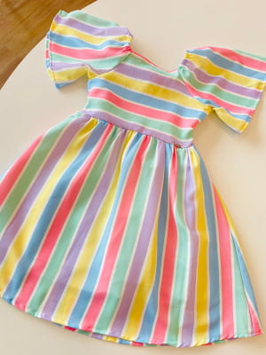  VESTIDO INFANTIL RAINBOW - KUKIÊ                                                                                                                                                                                                                 