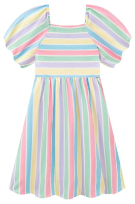  VESTIDO INFANTIL RAINBOW - KUKIÊ                                                                                                                                                                                                                 