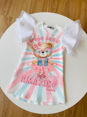 VESTIDO INFANTIL YOU ARE AMAZING - KUKIÊ