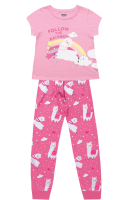 PIJAMA INFANTIL LHAMA AZUL - FAKINI