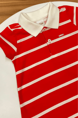 VESTIDO INFANTIL LISTRAS GOLA POLO - ELIAN