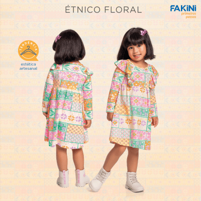 VESTIDO  INFANTIL  MARIA - FAKINI