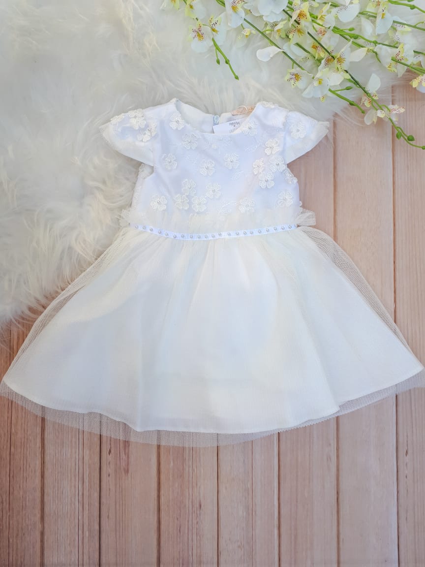 Vestido De Bebe Rebeca Petit Cherie Lacos De Luz